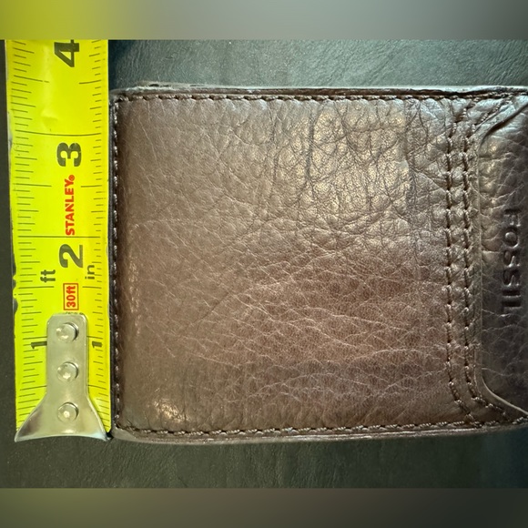 DEEP BROWN Fossil deep brown men’s wallet - Picture 2 of 8